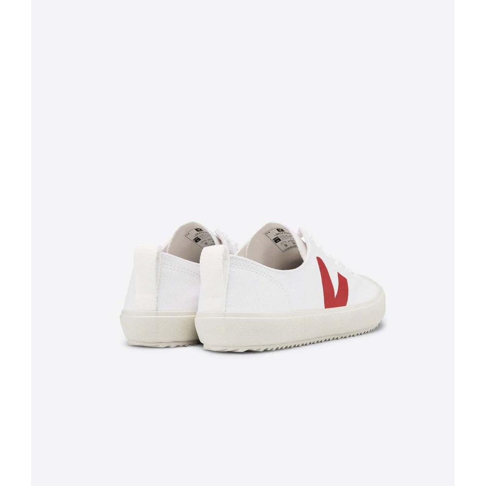 Veja NOVA CANVAS PIERRE Topanky Panske White/Red | SK 214UZG